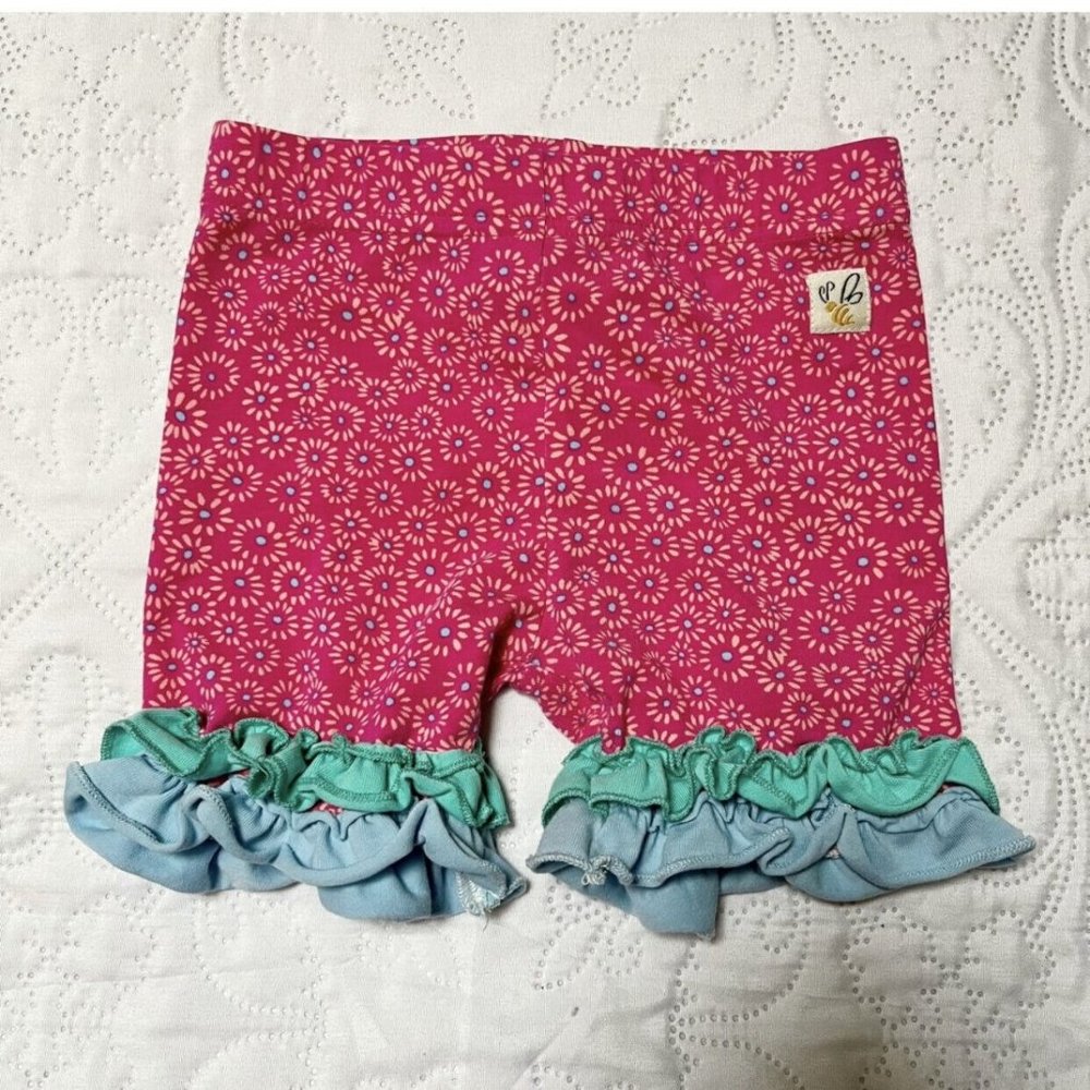 Wildflowers Patterned Ruffle Shorties Size 2 - Picture 2 of 4